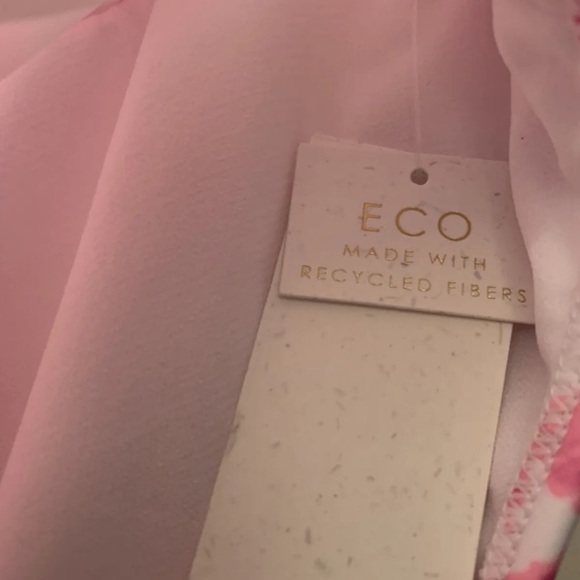 NWT Womens Plus Size, Breaking Waves, 2 Piece Swimsuit, 3X, Pink, High Waisted - Picture 9 of 11